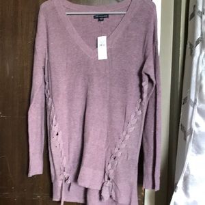 Purple American eagle sweater